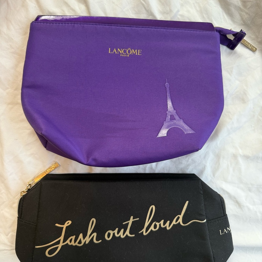 Purple and Black Cosmetic Bags